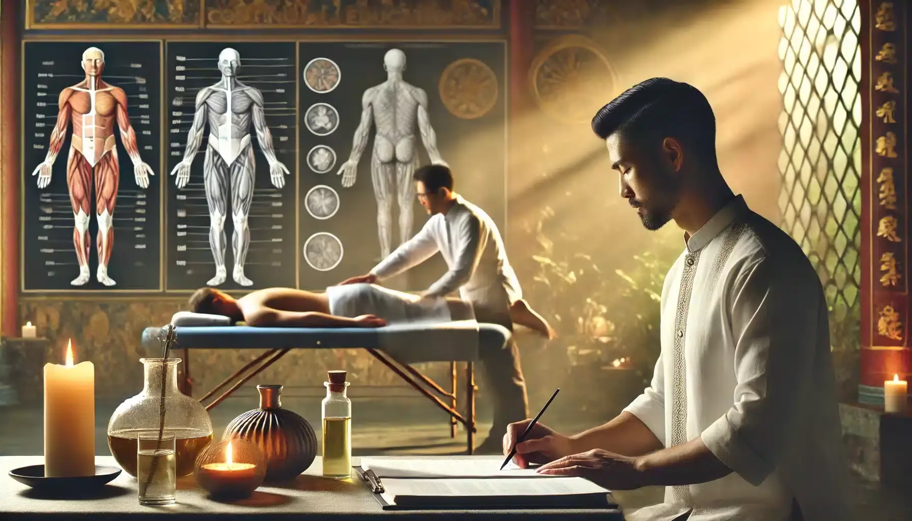 Masseurs professionnels en formation continue à Namur